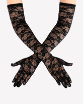 Long Lace Gloves Elbow Length Opera Gloves