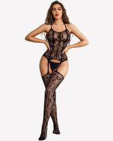 Fishnet Body Stocking One-Piece Mesh Bodysuit