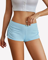 Low Rise Side Slit Micro Booty Lounge Shorts
