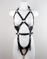 PU Leather Harness Belts Full Body Bondage
