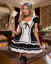 French Maid Cosplay Costume Dress Set