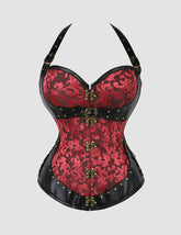 Halter Neck Steel Boned Gothic Corset Bustier