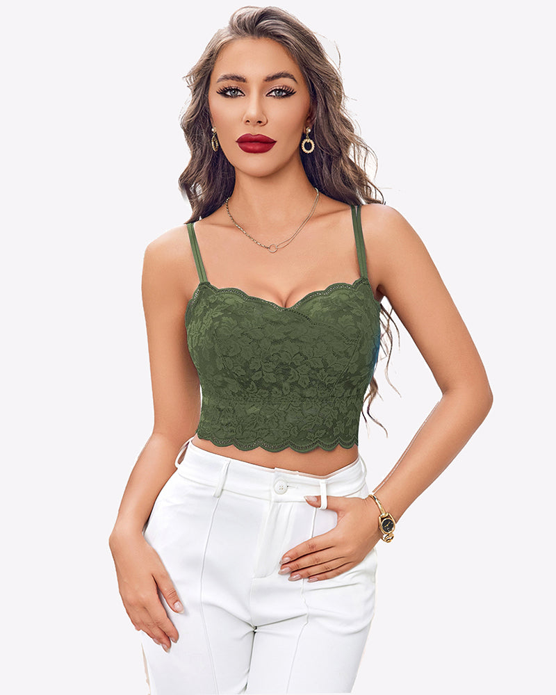Y2K Adjustable Strap Tank Cami Crop Top