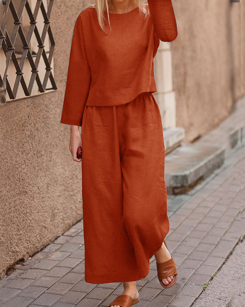 Long Sleeve Two Piece Sets