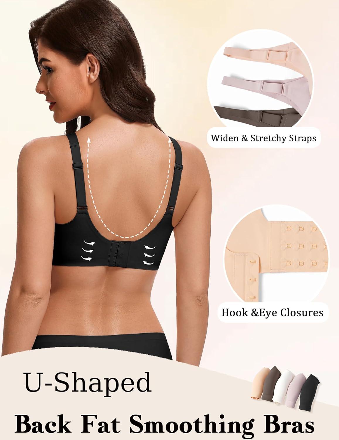 No Underwire Bras Full Coverage Wireless Bra