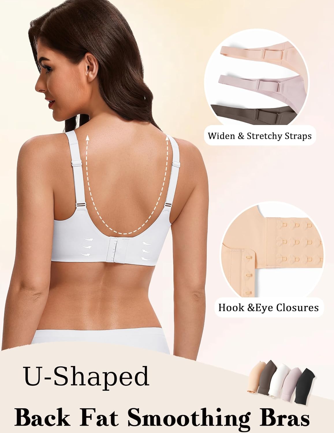 No Underwire Bras Full Coverage Wireless Bra