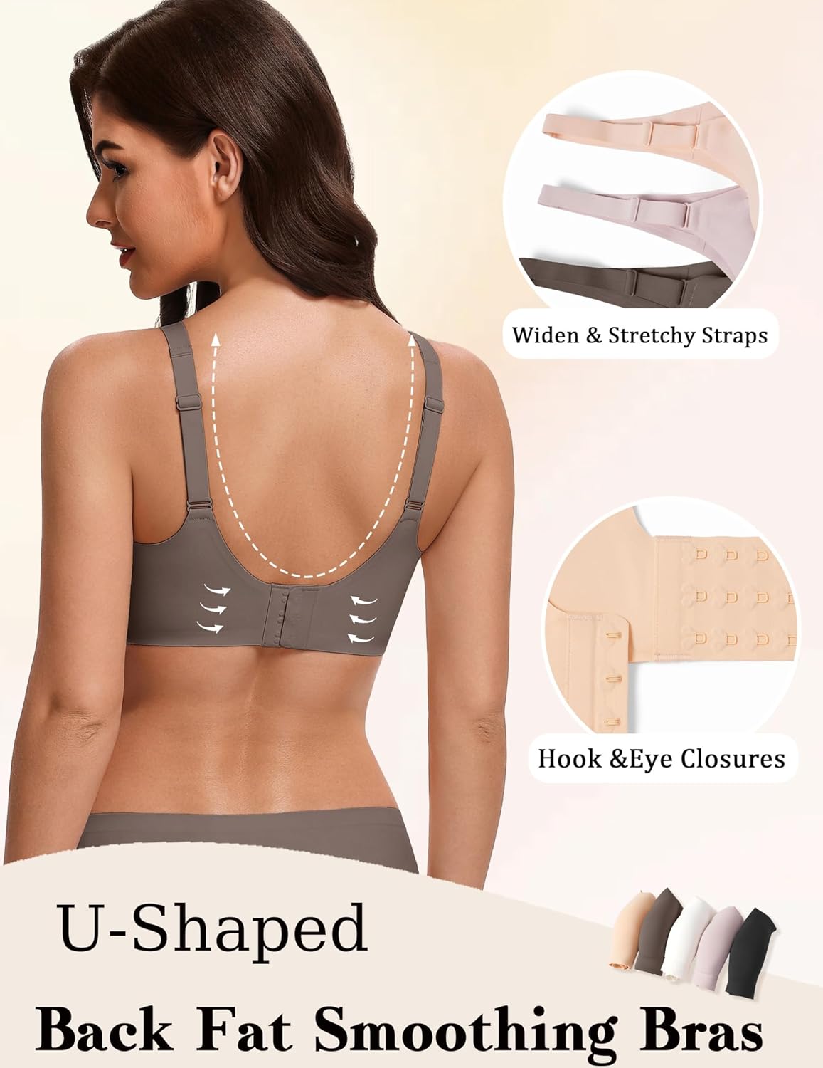 No Underwire Bras Full Coverage Wireless Bra