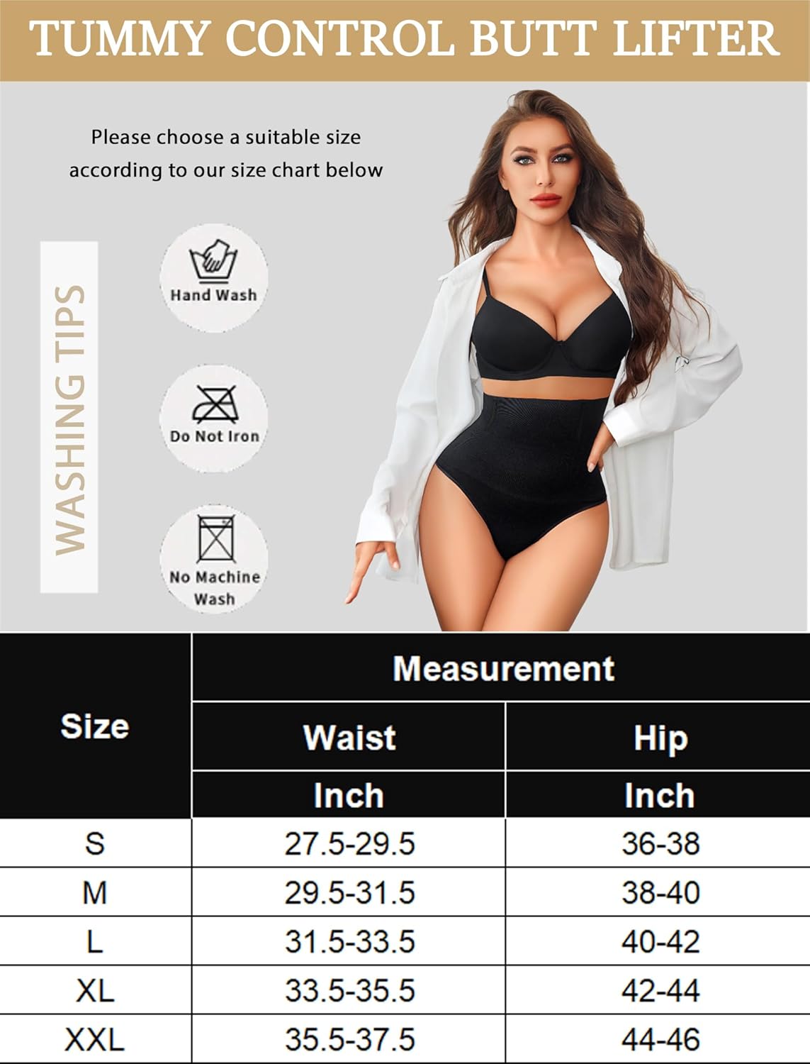 Tummy Control Thong Shapewear