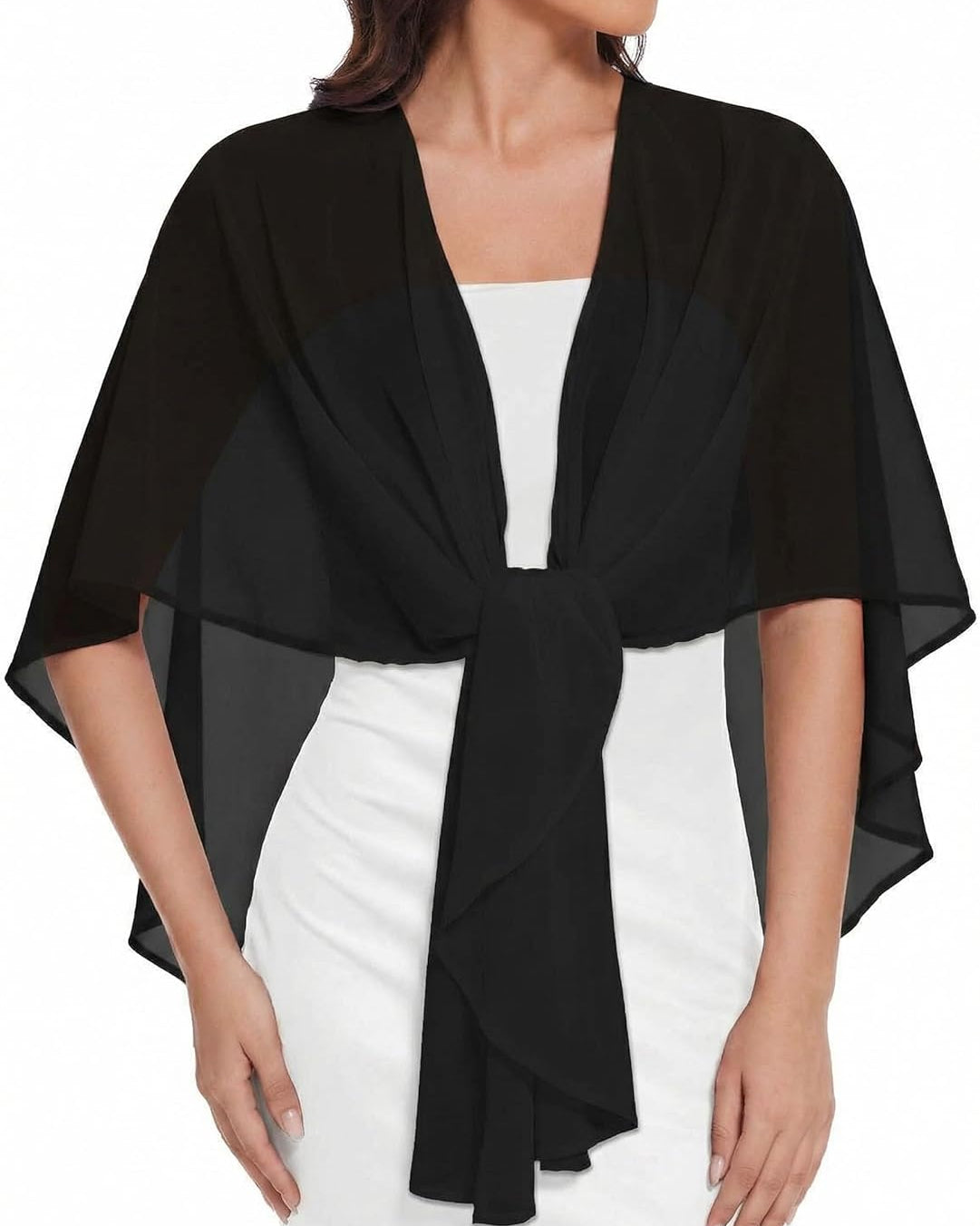 Sheer Chiffon Shawl Wrap ¡§C Elegant Scarf Cover Up
