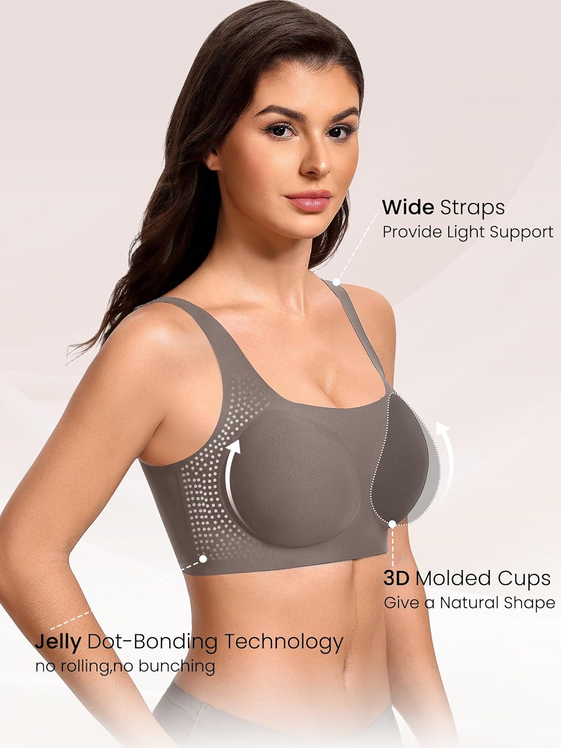 Wireless Bra No Underwire Jelly Bras