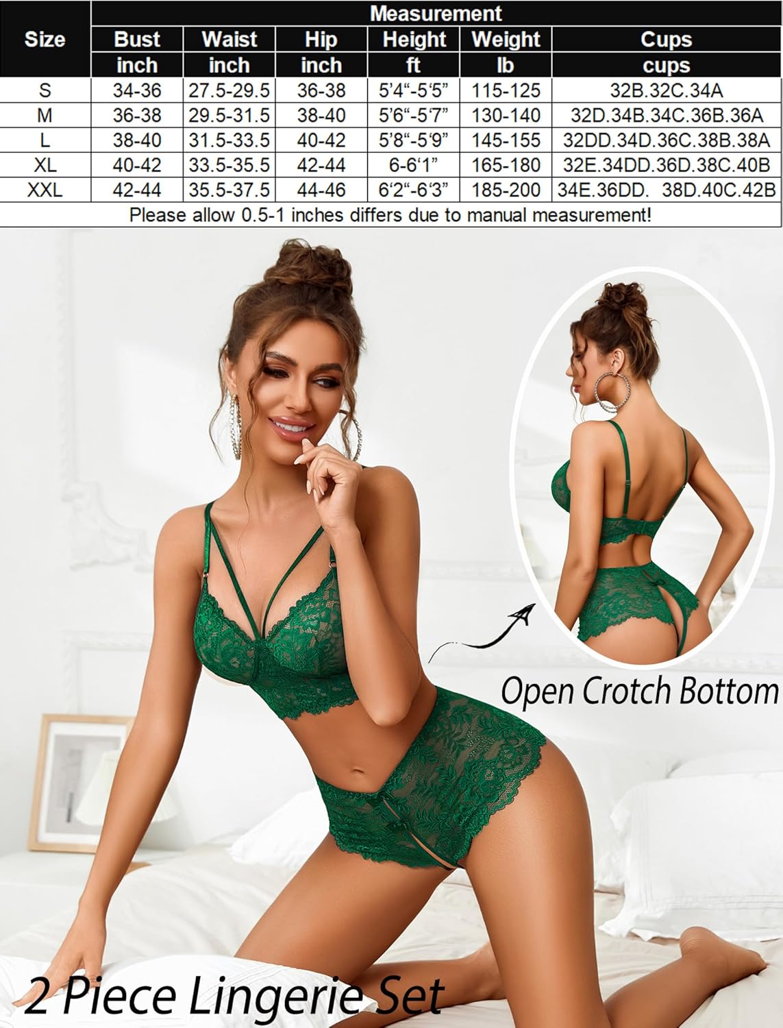 Lace Bra and Panty Sets 2 Piece Outfits