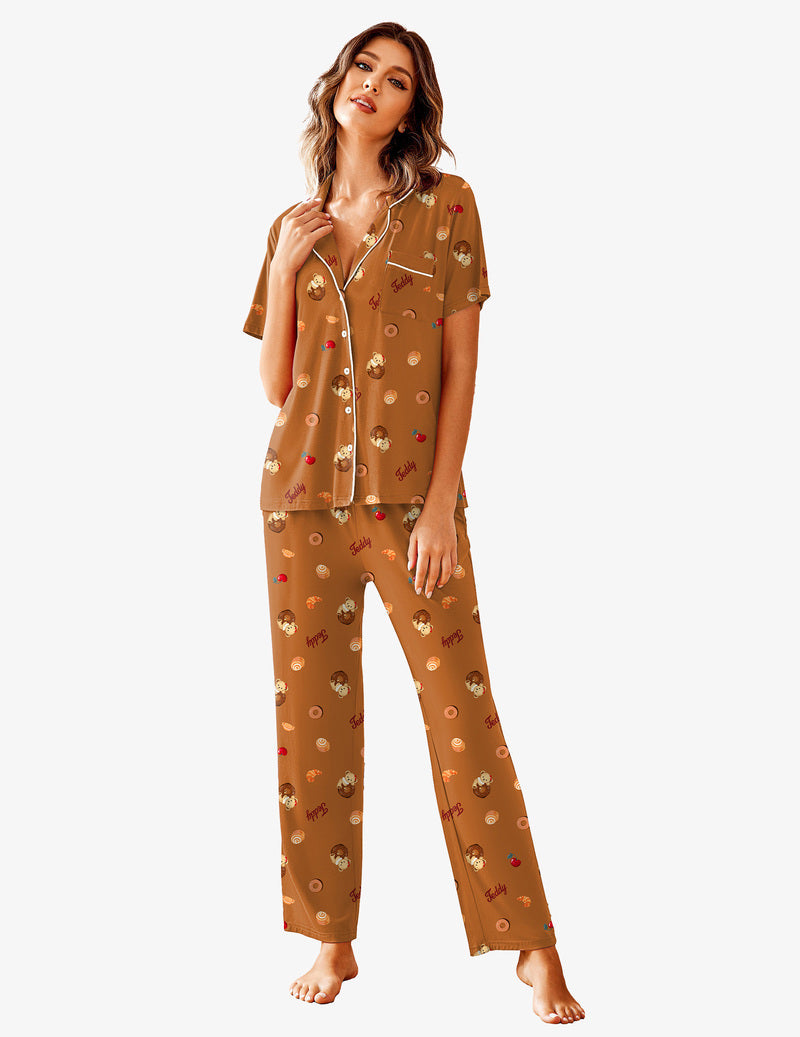 Pajamas Set Shirt with Long Pants