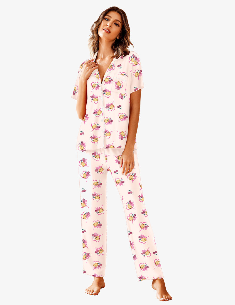Pajamas Set Shirt with Long Pants