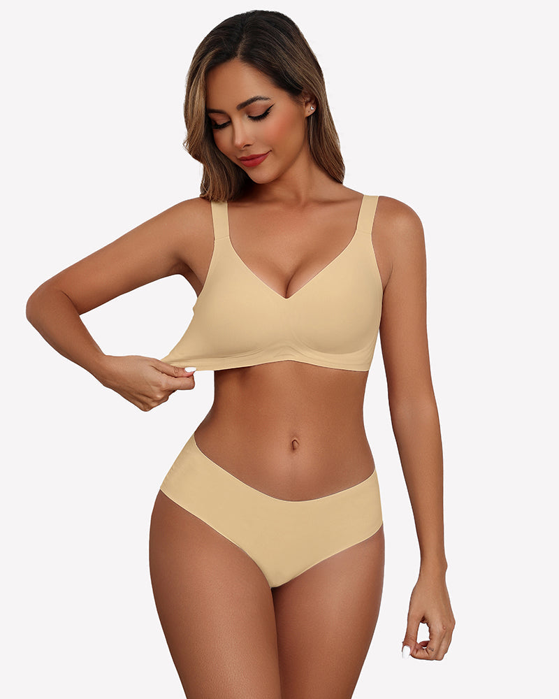 Seamless Push Up Wireless Bra