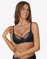 Unlined Mesh Full Coverage Bras