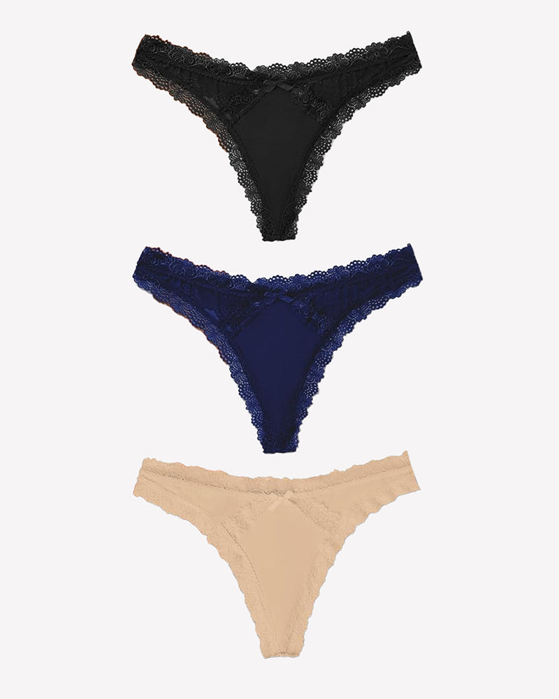 Low Rise Thong with Criss Cross Back