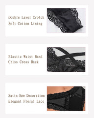 Low Rise Thong with Criss Cross Back