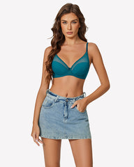 Mesh Underwire Bras Full Coverage Bra