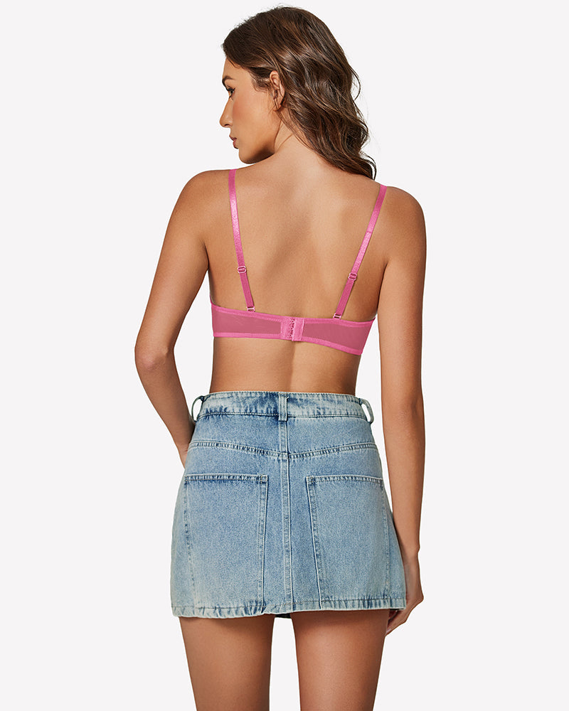 Mesh Underwire Bras Full Coverage Bra