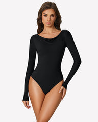 Off the Shoulder Long Sleeve Bodysuit
