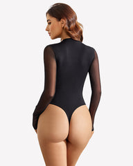 Long Sleeve Thong Bodysuit Shapewear