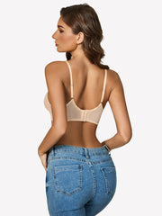 Underwire Lace Floral Crossover Bra