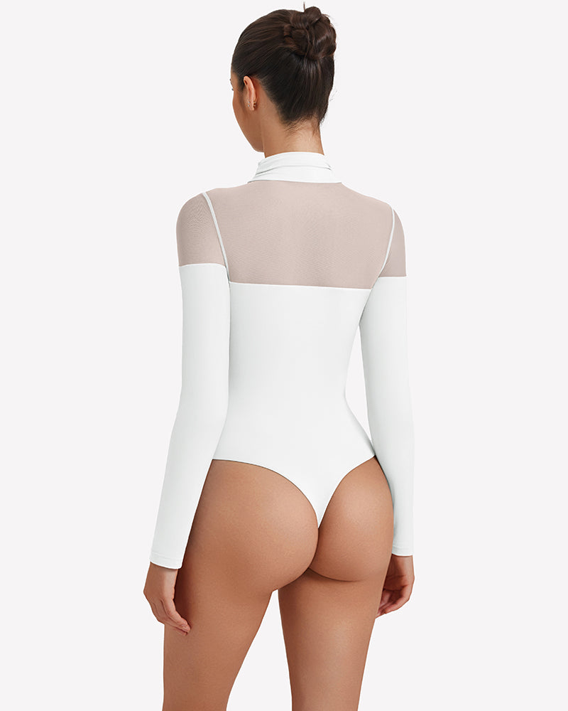 Long Sleeve Turtle Leotard Tops