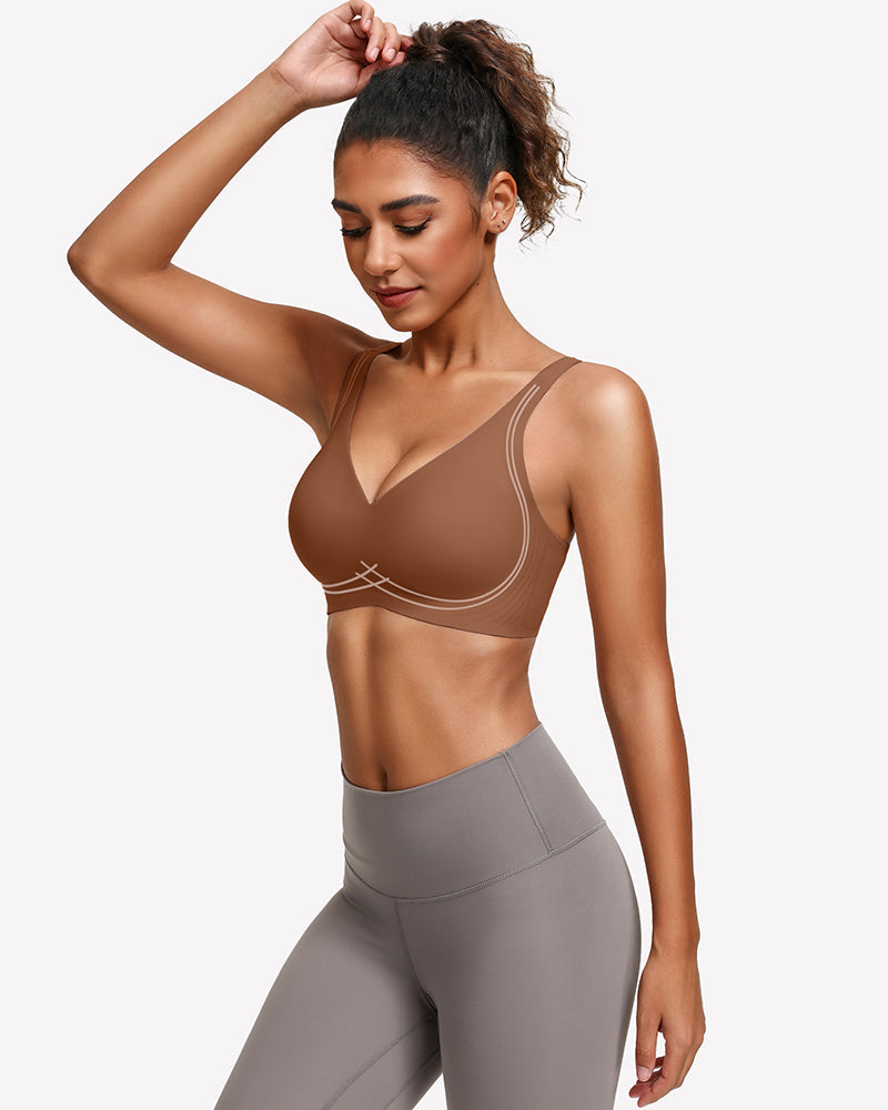 Jelly Bras Seamless Push Up Deep V Comfort Bra