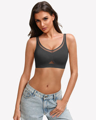 Mesh Full Coverage Jelly Padded Bralette Bra