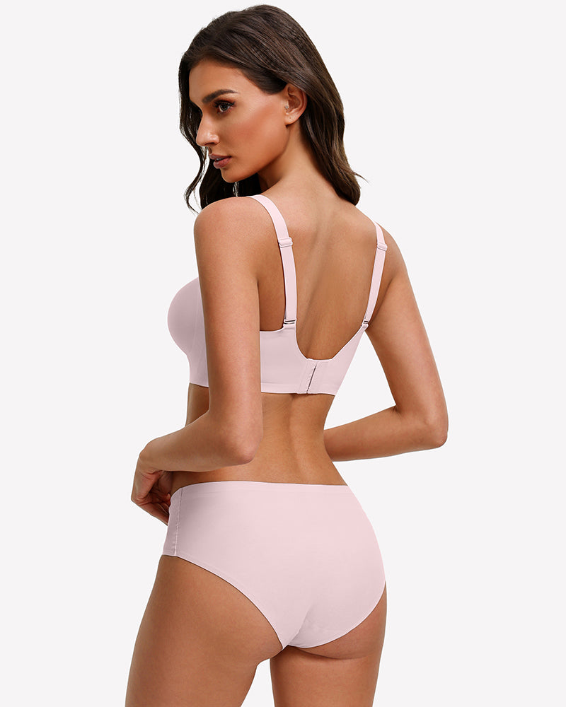 Mesh Full Coverage Jelly Padded Bralette Bra