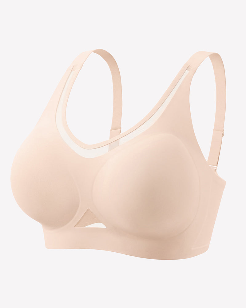 Mesh Full Coverage Jelly Padded Bralette Bra