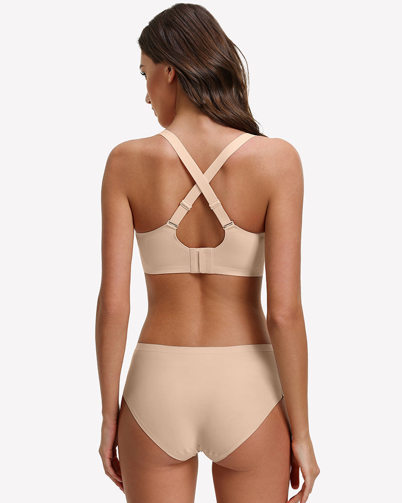 Mesh Full Coverage Jelly Padded Bralette Bra