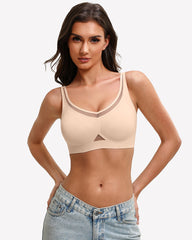 Mesh Full Coverage Jelly Padded Bralette Bra