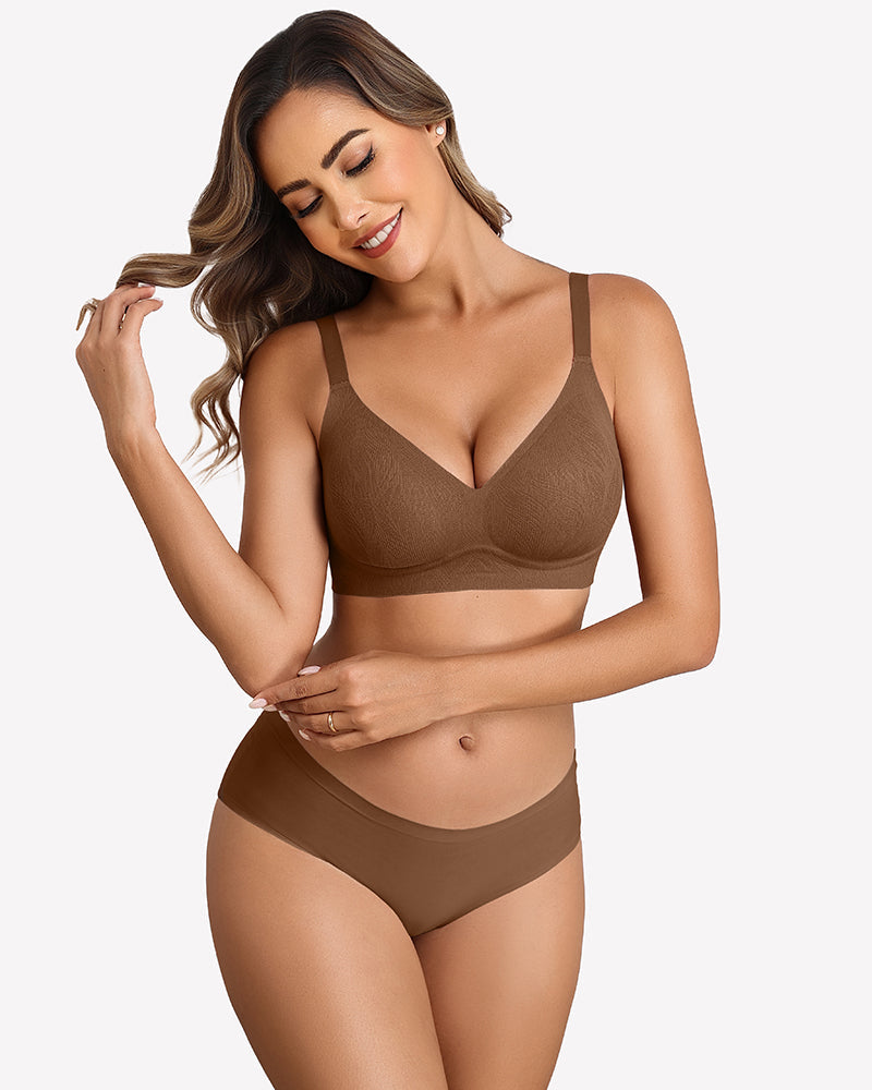 Seamless No Wire Full Coverage Padded Bra