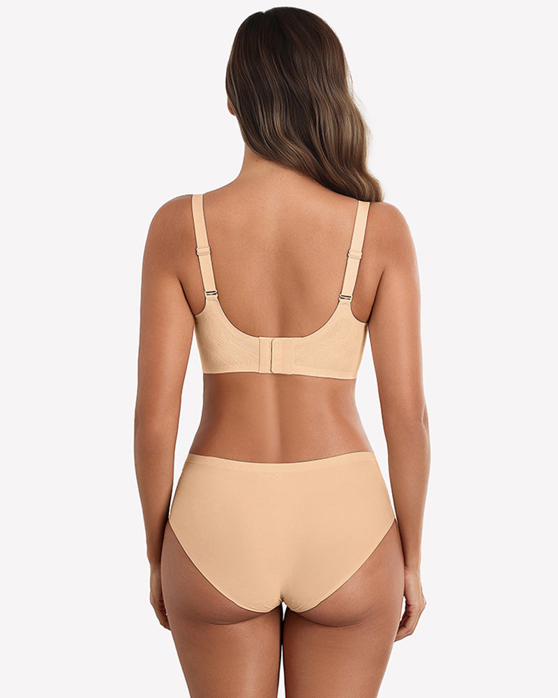Wireless Bras Seamless Bra Full Coverage Lace Tshirt