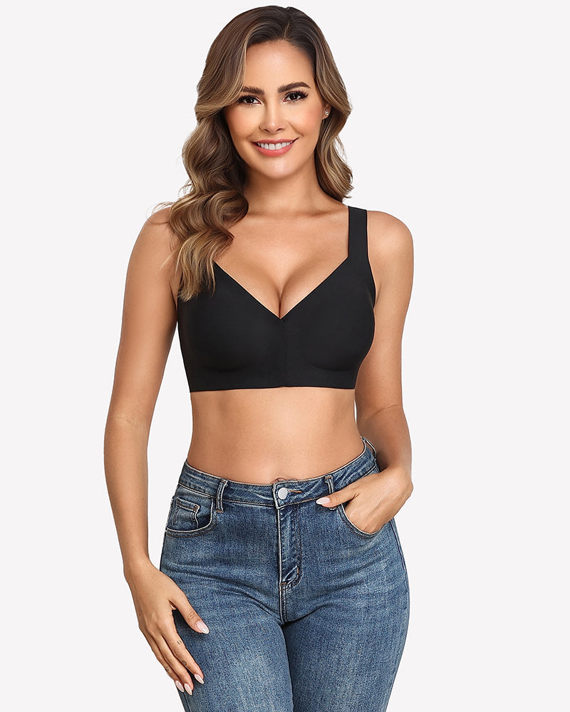 No Underwire Front Closure Bra Seamless Bralette