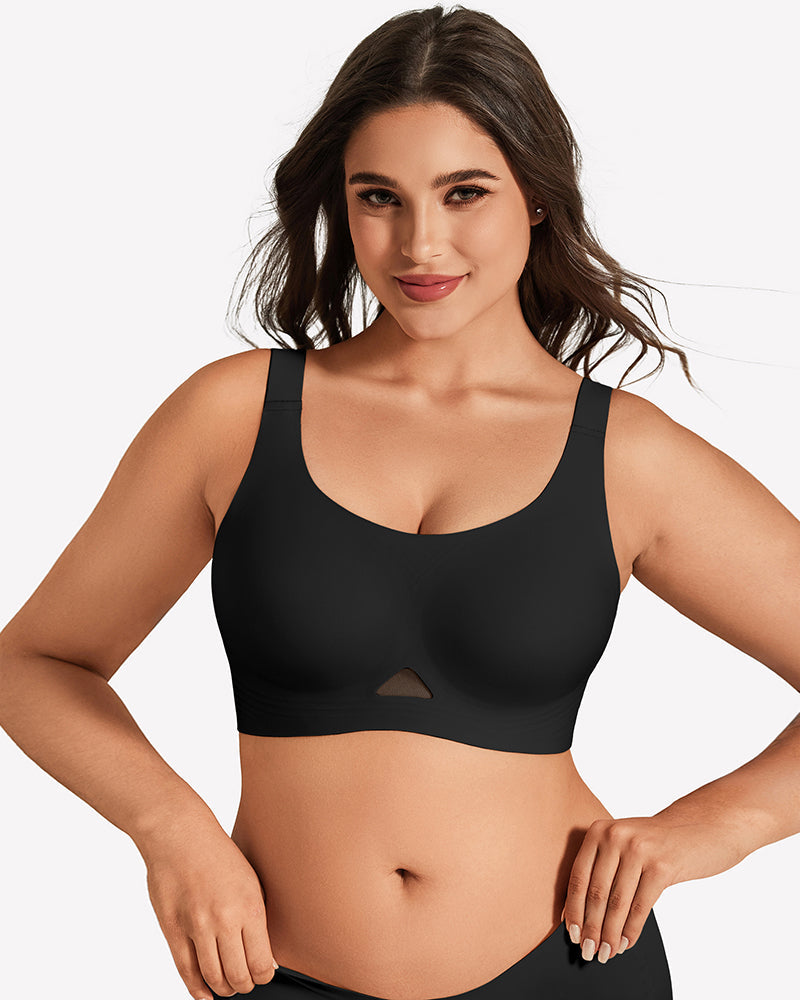 Wireless Jelly Bra - U Neck Seamless Padded Bralette