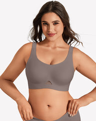 Wireless Jelly Bra - U Neck Seamless Padded Bralette