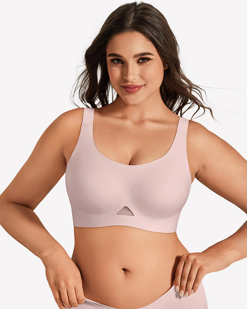 Wireless Jelly Bra - U Neck Seamless Padded Bralette