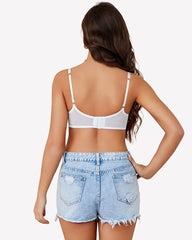 Lace Bra Underwire Unlined Sheer Mesh Bras