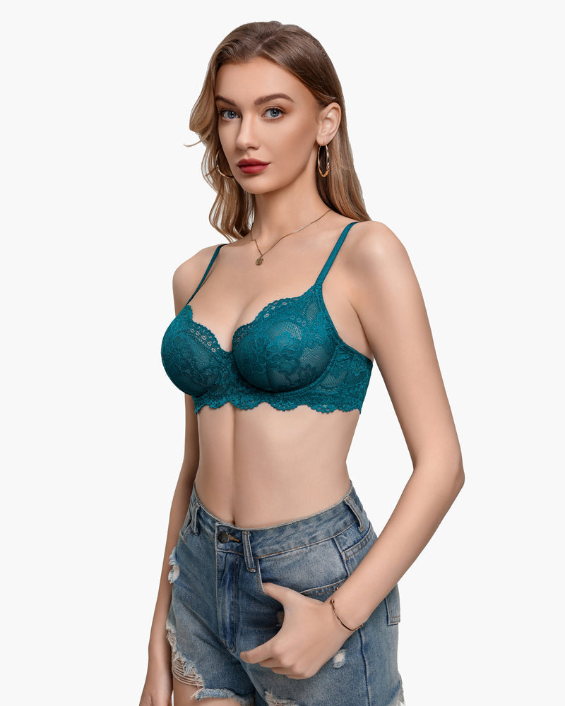 Lace Balconette Underwire Unlined Everyday Bra