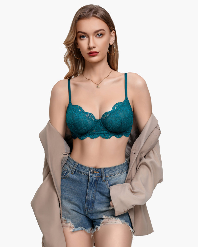 Lace Balconette Underwire Unlined Everyday Bra