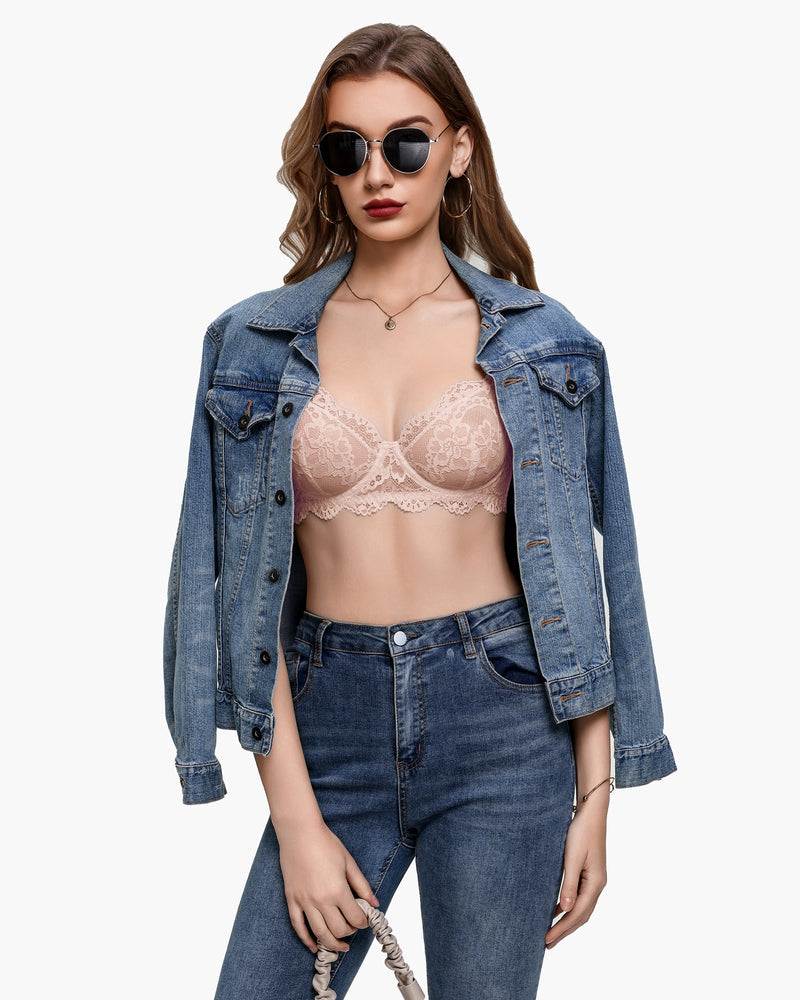 Lace Balconette Underwire Unlined Everyday Bra