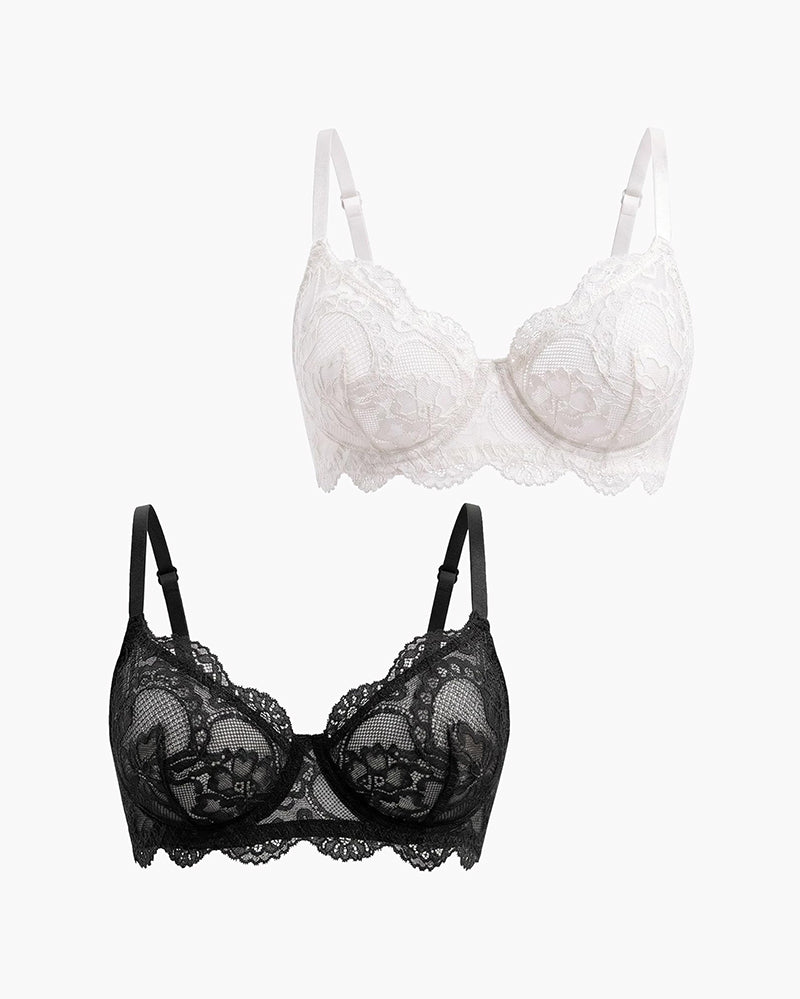 Lace Balconette Underwire Unlined Everyday Bra