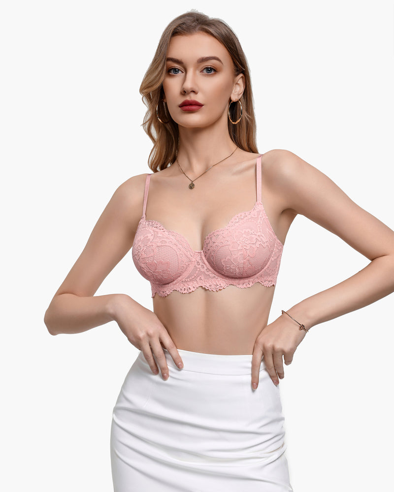 Lace Balconette Underwire Unlined Everyday Bra
