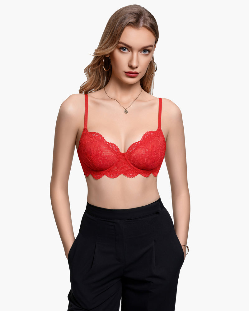 Lace Balconette Underwire Unlined Everyday Bra