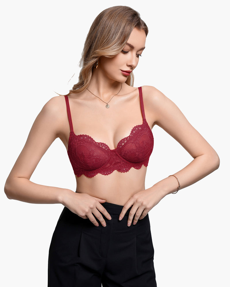 Lace Balconette Underwire Unlined Everyday Bra
