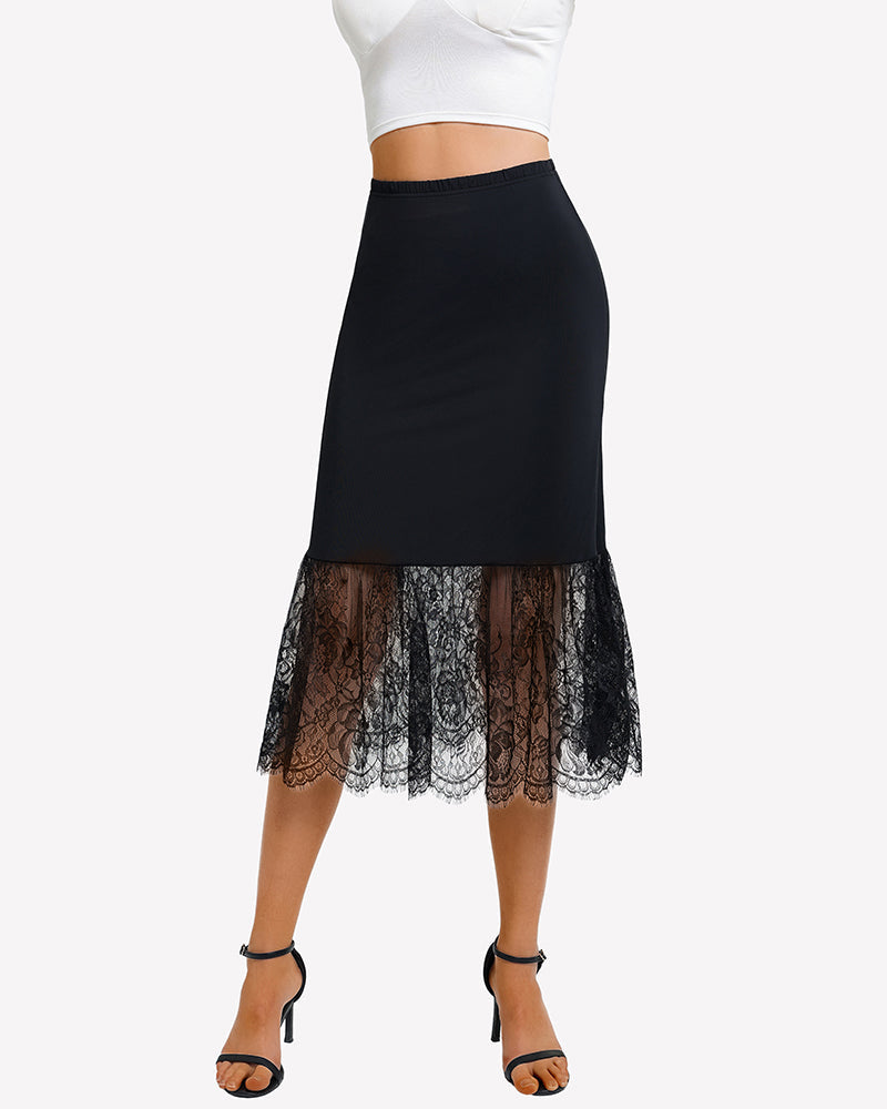 Lace Half Slip Underskirt Under Dress
