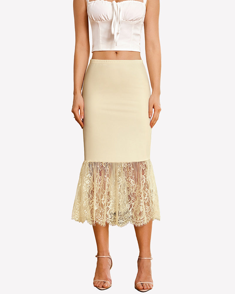 Lace Half Slip Underskirt Under Dress