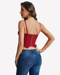 Lace Bustier Corset Top Underwire Bralette